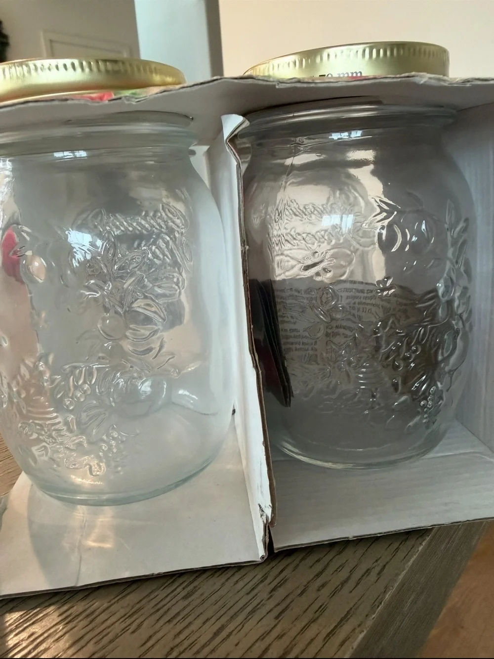 NWT Bormioli Rocco Quattro Stagioni Glass Jars 4- PCS